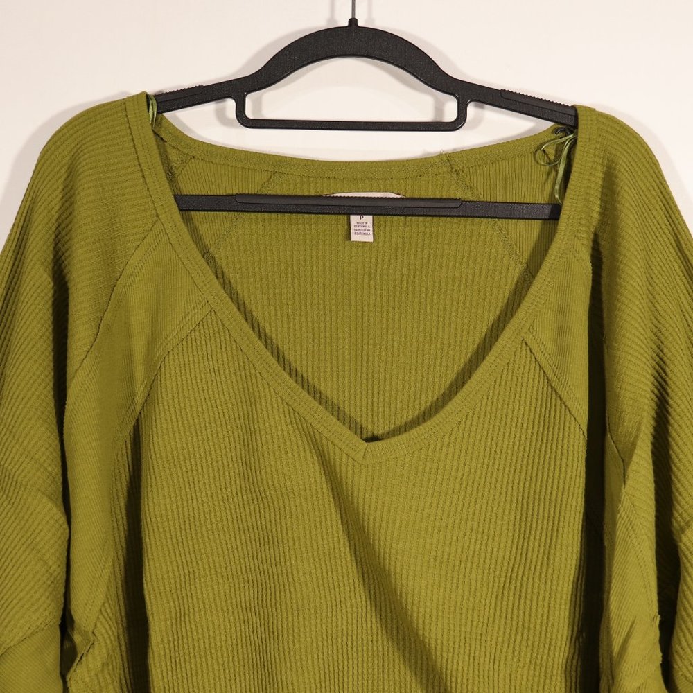 NWT Free People Santa Clara Thermal in Ferngully - Picture 6 of 16